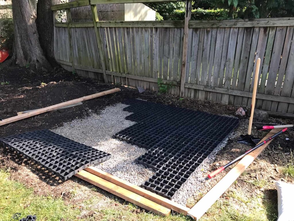 Permeable Hot Tub Pad Ecoraster North America