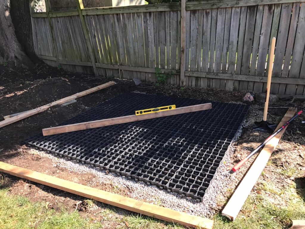 Permeable Hot Tub Pad Ecoraster North America